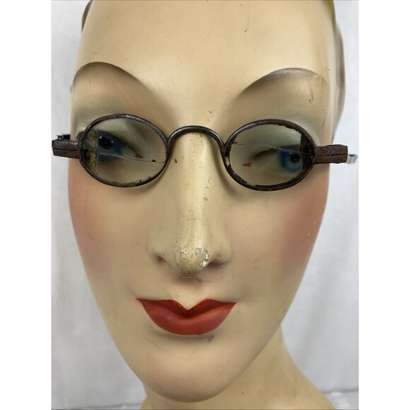 RARE C 1800 Women Round Spectacle eyeglasses  18th 19th C 1780 - 1830 Dracula main image 10